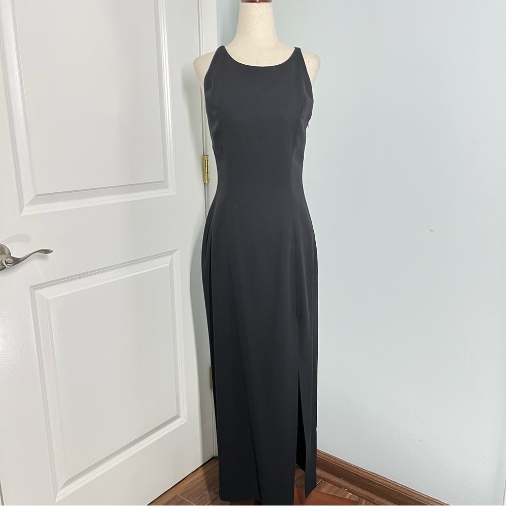 Tempo Paris black open back evening dress size 6 - Picture 6 of 14